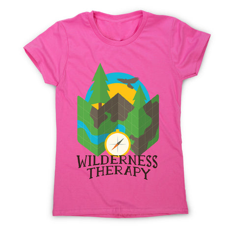 Wilderness camping - women's funny premium t-shirt - Graphic Gear