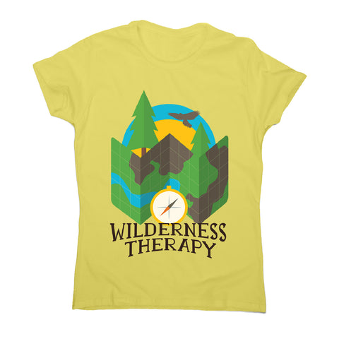 Wilderness camping - women's funny premium t-shirt - Graphic Gear