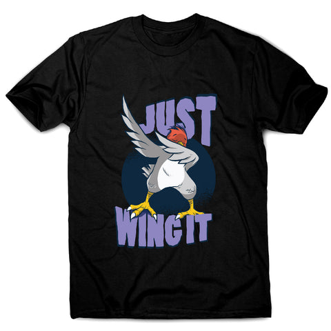 Wing it bird - funny men's t-shirt - Graphic Gear