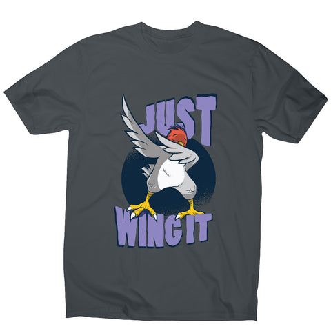 Wing it bird - funny men's t-shirt - Graphic Gear