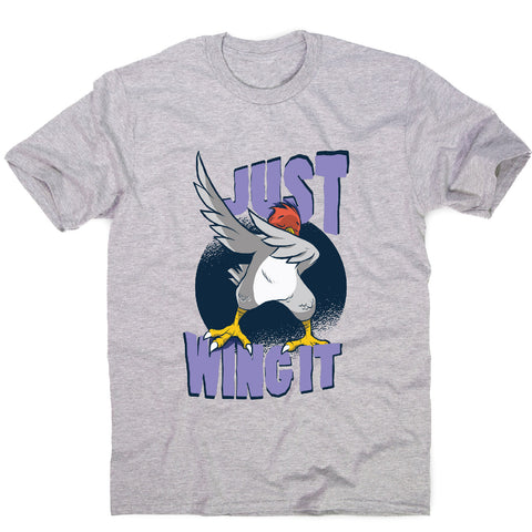 Wing it bird - funny men's t-shirt - Graphic Gear