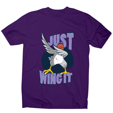 Wing it bird - funny men's t-shirt - Graphic Gear