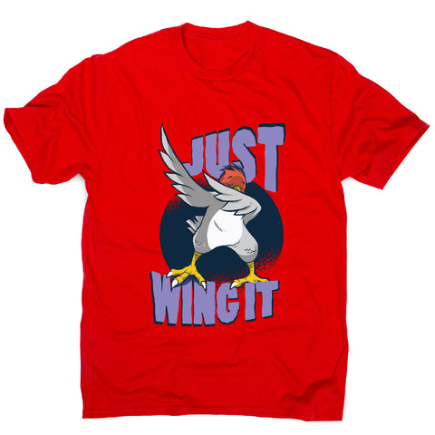 Wing it bird - funny men's t-shirt - Graphic Gear