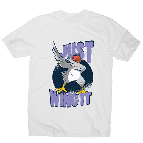 Wing it bird - funny men's t-shirt - Graphic Gear