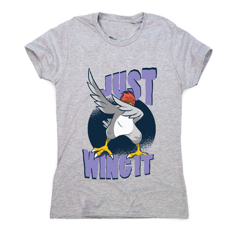 Wing it bird - funny women's t-shirt - Graphic Gear