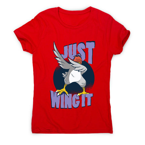 Wing it bird - funny women's t-shirt - Graphic Gear