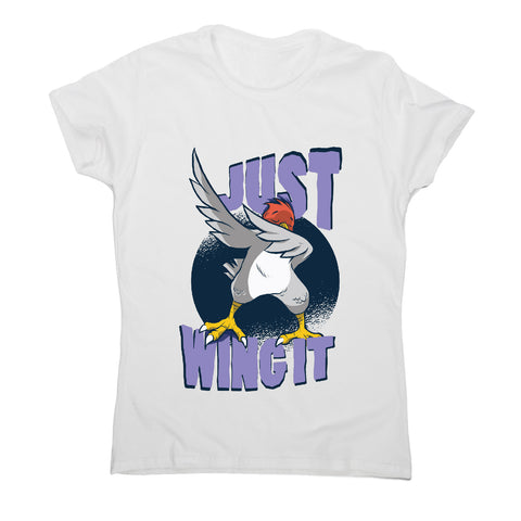 Wing it bird - funny women's t-shirt - Graphic Gear