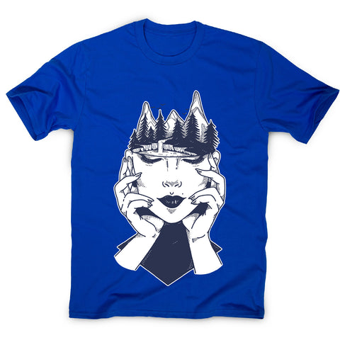 Woman´s head - men's funny illustrations t-shirt - Graphic Gear