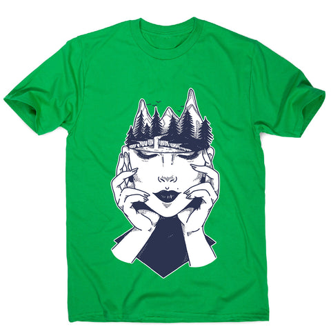 Woman´s head - men's funny illustrations t-shirt - Graphic Gear