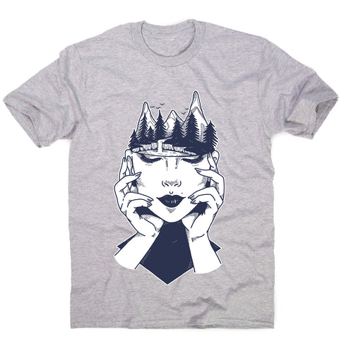Woman´s head - men's funny illustrations t-shirt - Graphic Gear