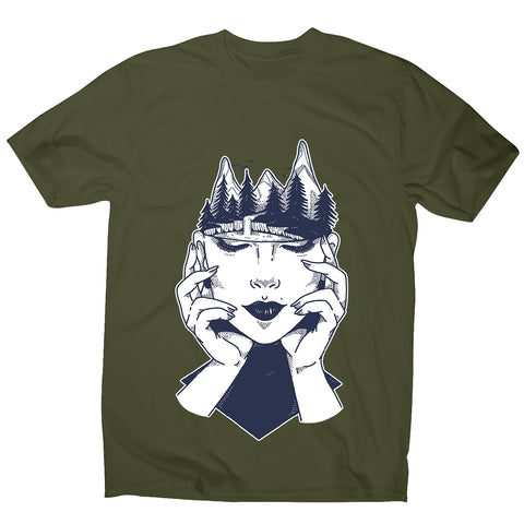 Woman´s head - men's funny illustrations t-shirt - Graphic Gear