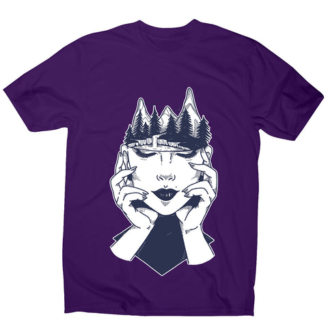 Woman´s head - men's funny illustrations t-shirt - Graphic Gear