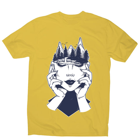 Woman´s head - men's funny illustrations t-shirt - Graphic Gear