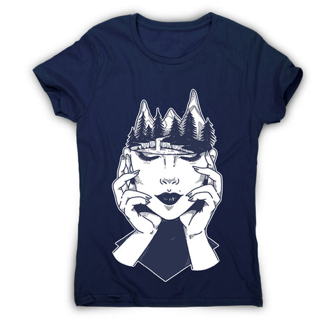 Woman´s head - women's funny illustrations t-shirt - Graphic Gear