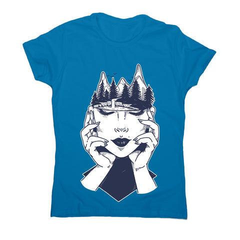 Woman´s head - women's funny illustrations t-shirt - Graphic Gear