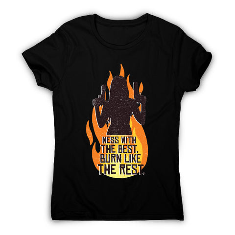 Woman with guns - funny women's t-shirt - Graphic Gear