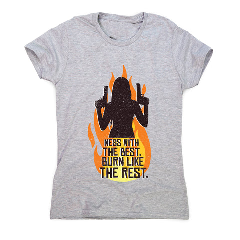 Woman with guns - funny women's t-shirt - Graphic Gear