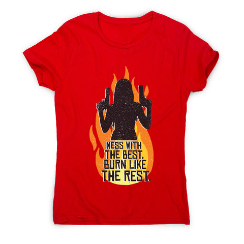 Woman with guns - funny women's t-shirt - Graphic Gear