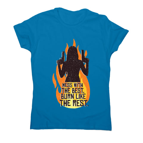 Woman with guns - funny women's t-shirt - Graphic Gear