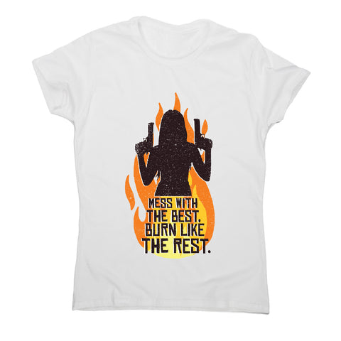 Woman with guns - funny women's t-shirt - Graphic Gear