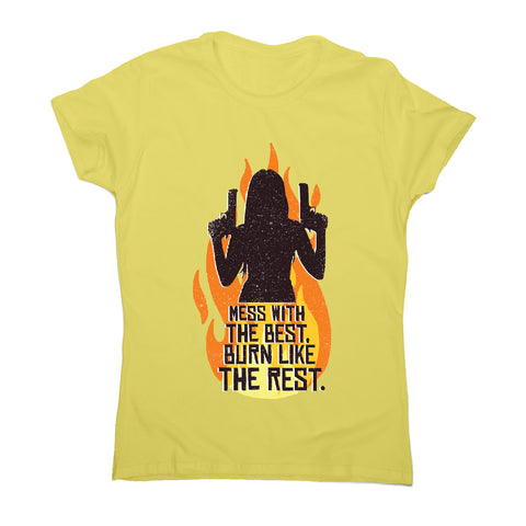 Woman with guns - funny women's t-shirt - Graphic Gear