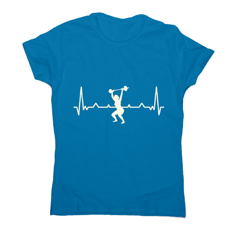 Workout heartbeat - women's funny premium t-shirt - Graphic Gear
