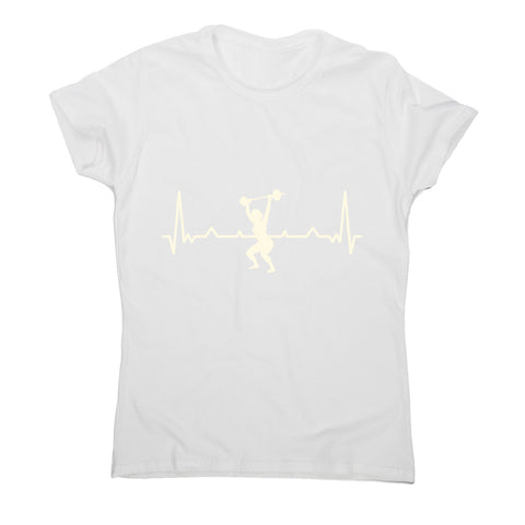 Workout heartbeat - women's funny premium t-shirt - Graphic Gear