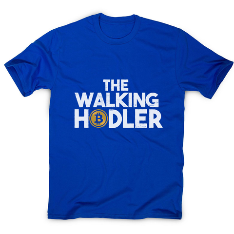 Walking hodler men's t-shirt Blue