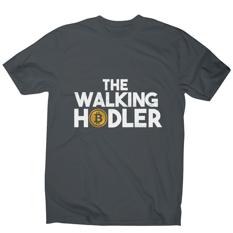 Walking hodler men's t-shirt Charcoal