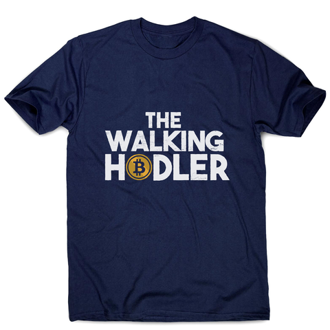 Walking hodler men's t-shirt Navy
