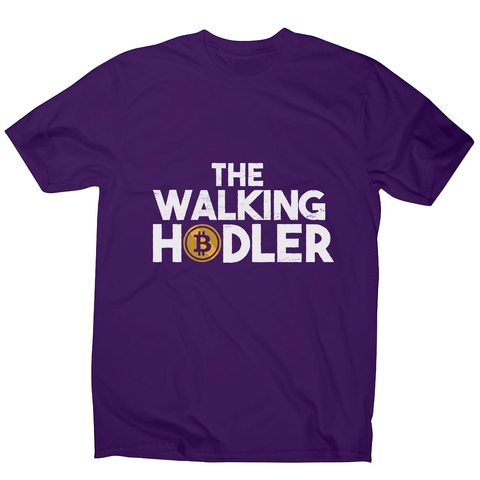 Walking hodler men's t-shirt Purple
