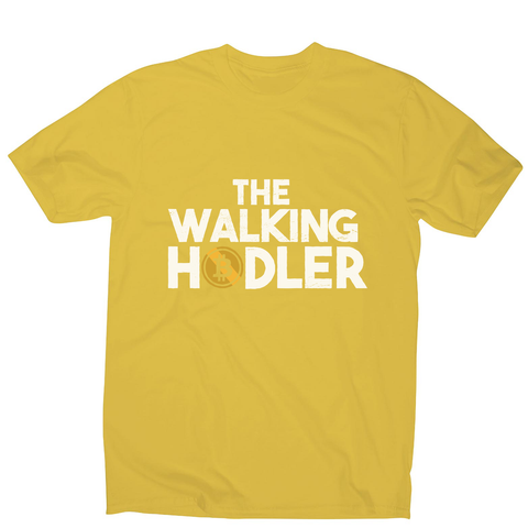 Walking hodler men's t-shirt Yellow