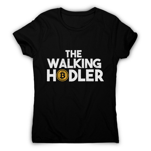 Walking hodler women's t-shirt Black