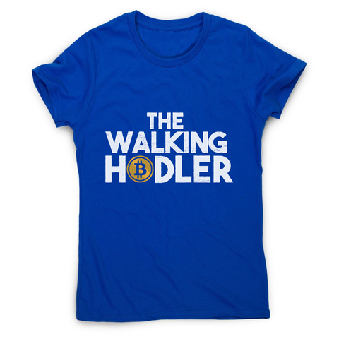 Walking hodler women's t-shirt Blue