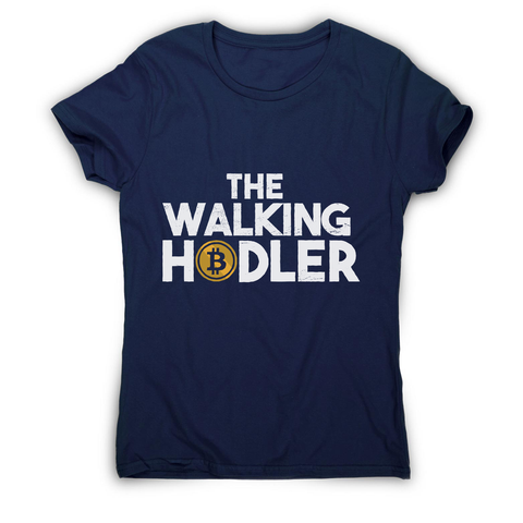 Walking hodler women's t-shirt Navy