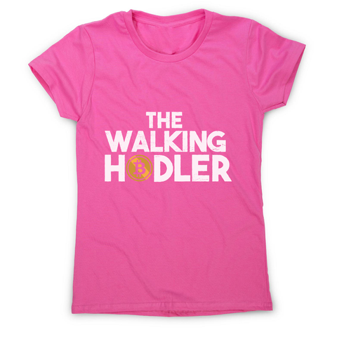 Walking hodler women's t-shirt Pink