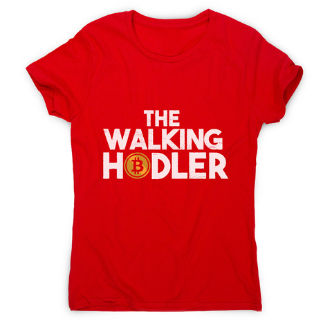 Walking hodler women's t-shirt Red