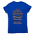 Wood worker quote women's t-shirt Blue