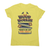 Wood worker quote women's t-shirt Yellow