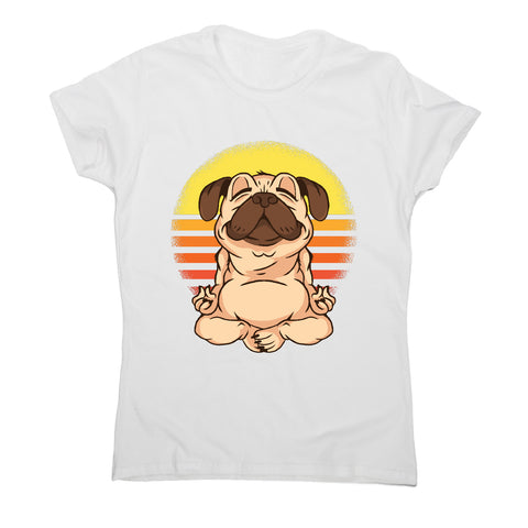 Yoga pug - funny dog women's t-shirt - Graphic Gear