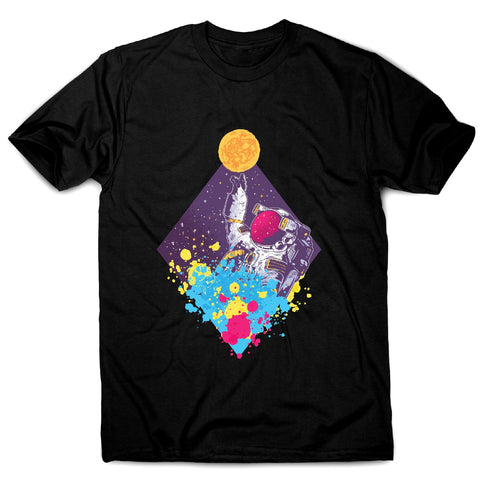 Abstract astronaut - men's funny illustrations t-shirt - Graphic Gear