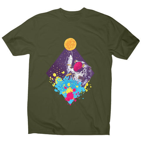 Abstract astronaut - men's funny illustrations t-shirt - Graphic Gear