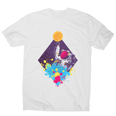 Abstract astronaut - men's funny illustrations t-shirt - Graphic Gear