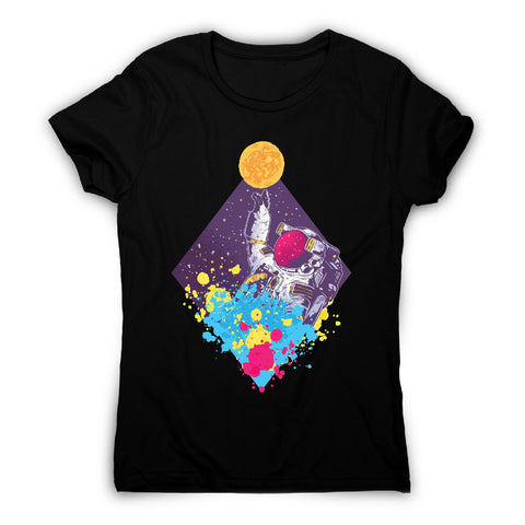 Abstract astronaut - women's funny illustrations t-shirt - Graphic Gear