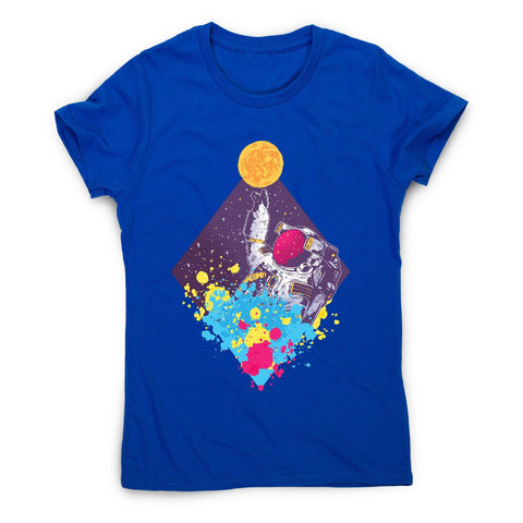 Abstract astronaut - women's funny illustrations t-shirt - Graphic Gear