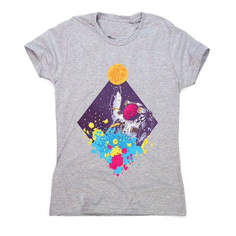 Abstract astronaut - women's funny illustrations t-shirt - Graphic Gear