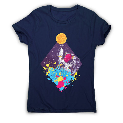 Abstract astronaut - women's funny illustrations t-shirt - Graphic Gear