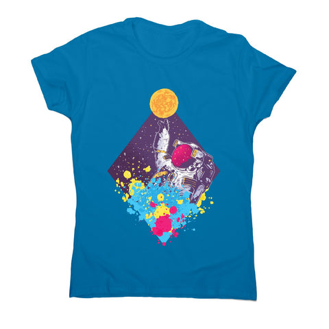 Abstract astronaut - women's funny illustrations t-shirt - Graphic Gear