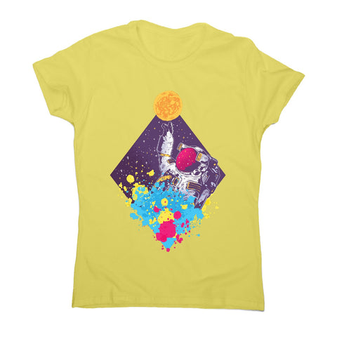 Abstract astronaut - women's funny illustrations t-shirt - Graphic Gear