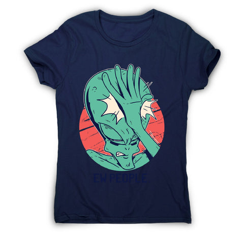 Alien facepalm - women's funny illustrations t-shirt - Graphic Gear